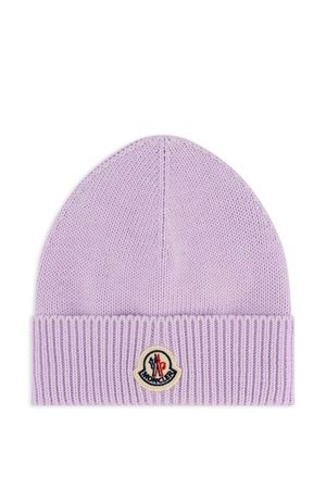 cappello in cotone lilla MONCLER KIDS | L19513B00006M286190O